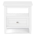 thumbnail image 4 of Trent Home Wood 20" Rectangle Transitional End Table in White, 4 of 9
