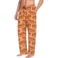 thumbnail image 6 of Xecao Cartoon Hot Dog Print Men's Straight Lounge Pajama Pants - The Ultimate in Comfortable Sleepwear-Small, 6 of 6