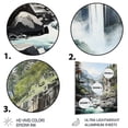 thumbnail image 3 of Designart "Pursuing Waterfalls in the USA I" USA Metal Wall Art, 3 of 5