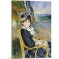 thumbnail image 1 of ARTCANVAS By the Seashore 1883 Canvas Art Print by Pierre-Auguste Renoir - Size: 18" x 12" (1.50" Deep), 1 of 9