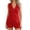 Red, variant on Ytndtr Women's Linen 2 Piece Outfit Sleeveless V Neck Asymmetric Button Vest Top Wide Leg Shorts Summer Vacation Cruise Resort Matching Set with Pockets