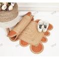 thumbnail image 4 of Area Rug Natural Fiber Jute Hand Braided Rug Orange Scalloped Pattern Rug, 4 of 5