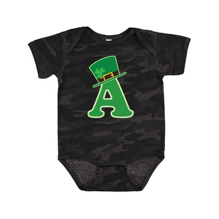 

Inktastic Irish St Patricks Day Letter a Monogram Gift Baby Boy or Baby Girl Bodysuit