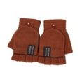 thumbnail image 1 of Knitted Warm Convertible Flip - Top Fingerless Men's Winter Gloves, 1 of 4