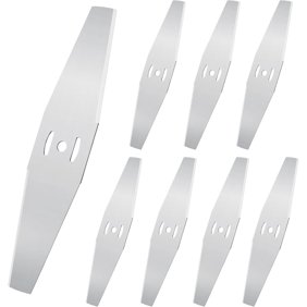Metal Lawn Mower Blade Head Replacement Rotary Brush Cutter Blades for Garden Grass Trimmer and Weed Razor 8 Pcs