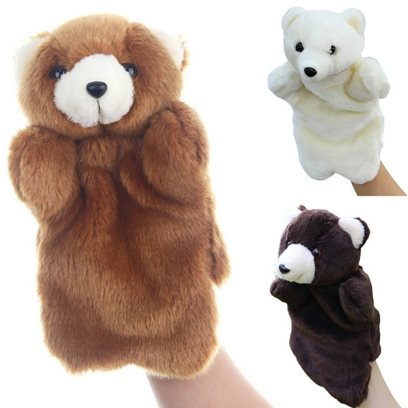 Lubelski Cute Plush Bear Animal Hand Puppet Doll Intelligent Parent-Child Toy Kids Gift