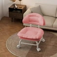 thumbnail image 5 of HOZVOMI Backrest Chair Household Round Stool Small Stool with Swivel Wheels, Compact Design, 5 of 6