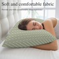 thumbnail image 5 of Sage Green Geometric Pillow Covers, Linen Long Throw Pillow Case, Minimalism Solid Color Striped Lines Holiday Pillow Protector Decorative Cushion Cover for Living Room/Bedroom 20" x 36", 5 of 8