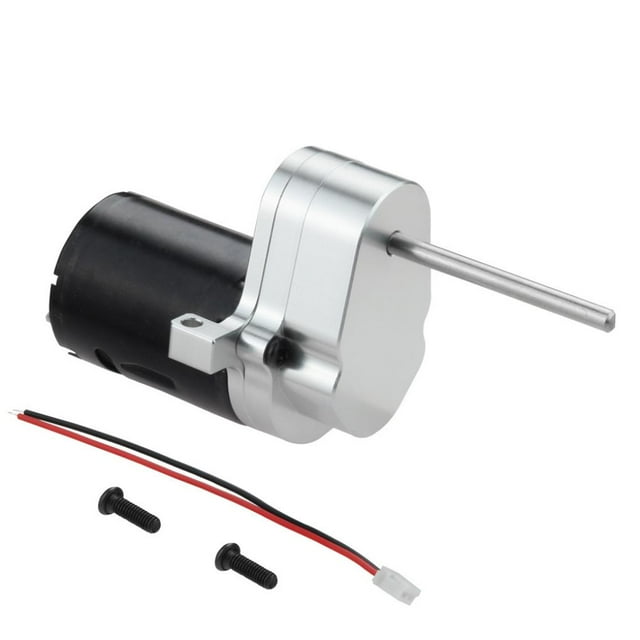 fastboy RCGOFOLLOW Aluminum Alloy Heat-resistant Brushed Motor Heat-resistant Rc Brushed Motor For 1/10 Rc Brushed Motor WPL D12 Silver