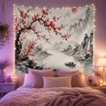 thumbnail image 2 of Traditional East with Asian Wash Muted, Serene Japanese Inspired for Japanese Art Lovers, Wall Decor, Thanksgiving Hostess Gift, Tapestry Wall Hanging for Dorm and Living Room, 2 of 7