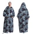 thumbnail image 1 of Manta Royal ropa fría con capucha pijamas de dibujos animados suéter cálido manta de TV perezosa suéter grueso de gran tamaño, 1 of 6
