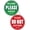 Green Red, variant on Do Not Disturb Door Hanger Sign for Door, PVC Round in A Meeting Sign for Office Door, in Session Sign for Therapists Office Clinic Treatment Double Sided Plaque 9 in