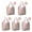 Pink Christmas Gingerbread, variant on 5 Pack Foldable Shopping Bag,Pink Christmas Tree Pattern Reusable Grocery Bags with Pockets,Large Reusable Tote Bags with Handles Waterproof & Lightweight