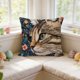 thumbnail image 1 of Spring Cute Pet Patterns Imitation Embroidery Cushion Cover Soft Throw Pillow Cover For Sofa And Chair Ideal Choice For Spring Easter Sofa And Bedroom Decor, 1 of 6