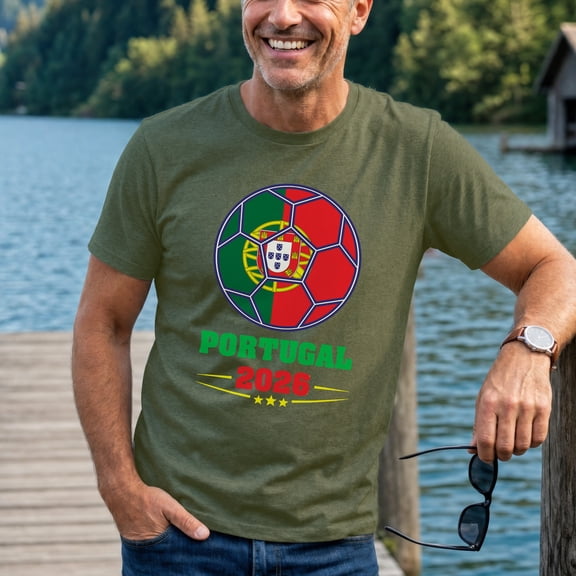 Jollimate Portugal Soccer T-Shirt, Portugal Fan Shirt, Football Fan Gift, Soccer Lover Gift