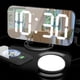thumbnail image 3 of Alarma eléctrica Shaker Shaker USB LED Pantalla digital Reloj de 3 engranajes Ajustable Despertador Luz de Luz de Luz de Noche Para Oficina Hogar Negro Inevent HA011219-01B, 3 of 7