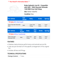 thumbnail image 2 of Brake Hydraulic Line Kit - Compatible with 2005 - 2006 Chevy Silverado 1500 RWD Crew Cab Pickup, 2 of 2
