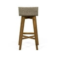 thumbnail image 6 of Jessie Brea Outdoor Wood & Wicker Barstools (Set of 4), Light Brown and Teak, 6 of 9