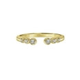 thumbnail image 2 of Keepsake 1/10 Carat T.W. Diamond Open Stacking Ring in 18K Yellow Gold over Sterling Silver, 2 of 5