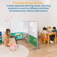 thumbnail image 3 of ECR4Kids Mobile Dry-Erase and Flannel Split Room Divider, 3-Panel, School Supplies, Contemporary, 3 of 9