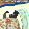 thumbnail image 5 of Pioneer Flower Floral Print Pattern 17" School Backpacks for Teens,Waterproof Oxford Fabric,S-Shape Padded Straps for School,Travel,Hiking,Camping, 5 of 6