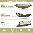 thumbnail image 4 of Hamaca para acampar al aire libre con mosquitera, hamacas colgantes de apertura rápida automática, columpio colgante de tela para dormir, 4 of 6