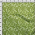 thumbnail image 4 of oneOone Cotton Poplin Twill Light Green Fabric Lace Floral Quilting Supplies Print Sewing Fabric By The Yard 56 Inch Wide, 4 of 6