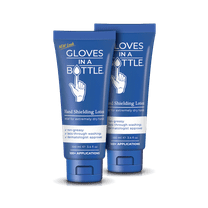 Gloves In A Bottle Shielding Lotion – Hand Cream that Protects & Restores Dry Cracked Skin 3.4oz/100ml 2 Pack