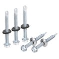 thumbnail image 1 of Tornillos Auto-Perforantes Unique Bargains #14 x 2-1/2' Galvanizado Acero 25uds con Arandela EPDM, 1 of 6