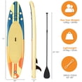 thumbnail image 2 of Gymax 11ft Inflatable Stand-Up Paddle Board Non-Slip Deck Surfboard w/ Hand Pump, 2 of 10
