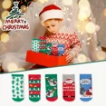 thumbnail image 3 of Calcetines Y Calcetas Navideñas Algodón Para Ninos 5 Pares, 3 of 5