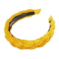 thumbnail image 1 of Diademas anchas sólidas, moda antideslizante, aro de pelo amarillo, 1.18 pulgadas de ancho, para mujeres niñas, 1 of 7