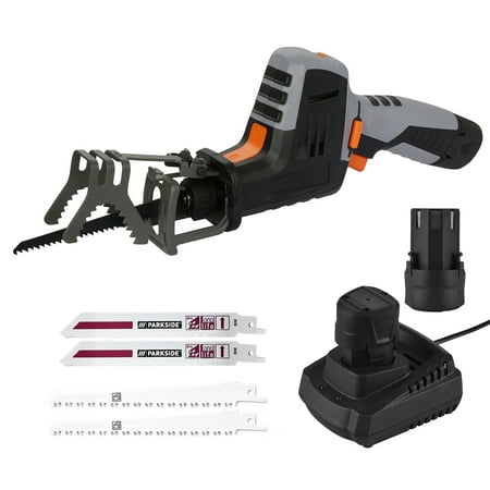 

Cordless Reciprocating Saw 2500RPM Handheld Electric Saw with 2 PCS 1.5Ah Battery Fast 4 PCS Saw for Wood Metal Cutting Branches Sawing Power Tool