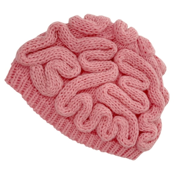JZROCKER Female Crochet Brain Hat Hat Funny Winter Hat Outdoor Headwear