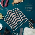 thumbnail image 7 of Zober Velvet Ultra Slim Non Slip Shirt Hangers, 50 Pack, Blush, 7 of 7