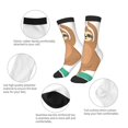 thumbnail image 3 of Fuzoiu Cute Sloth In Yoga Pose Tree Print Kids Socks For Boys Girls,Grip Crew Socks with Non Slip,Lightweight Stretch Crew Socks,Toddlers Crew Boot Socks, 3 of 5