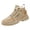 Khaki, variant on Men's Shoes Winter Snow Shoes Furry Lined Warm Work Casual Shoes Lace up Outdoor Sneakers