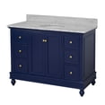 thumbnail image 5 of Bella 48" Bathroom Vanity with Royal Blue Cabinet and Carrara Marble Top, 5 of 5