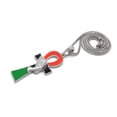 thumbnail image 2 of iJewelry2 Egyptian Afro-Flag Colored ANKH Cross with Queen Nefertiti Motif Silver Tone Box Chain Pendant Necklace 18'', 2 of 5