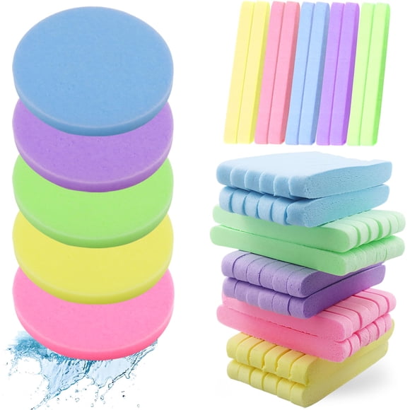 Esponjas faciales WORFACE de 120 unidades para limpiar y exfoliar