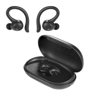 True Wireless Headphones with Charging Case, Black