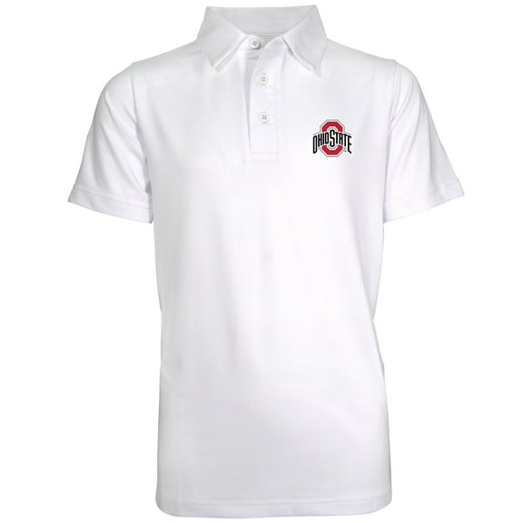 Youth Garb White Ohio State Buckeyes Polo
