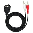 thumbnail image 7 of USB to 2RCA Sound Cable USB2.0 Female to Male 2RCA to USB C for Phone HDTV, 7 of 7