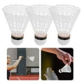 thumbnail image 3 of Shisuyan Shuttle Cocks 12Pcs 3.3X3.3X2.6In White Nylon Advanced Players, 3 of 9