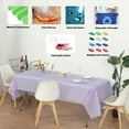 thumbnail image 2 of (6 Pack) Lavender Premium Rectangle Heavy-Duty Plastic Table Covers ( Reusable), 2 of 6