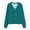 Dark Green, variant on Womens V Neck Button Down Cardigan Cozy Soft Plush Oversized Longline Open Front Sweater
