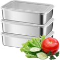 thumbnail image 1 of Contenedores para Alimentos, Caja de Almacenamiento de Alimentos de Acero Inoxidable, Organización y Almacenamiento de Cocina, 1 of 4