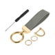 thumbnail image 1 of Llavero de Coche Único Bargains Llavero Universal con Anillo para Llaves de Fob para el Hogar Aleación de Zinc Tono Dorado Gris 1 Juego, 1 of 6