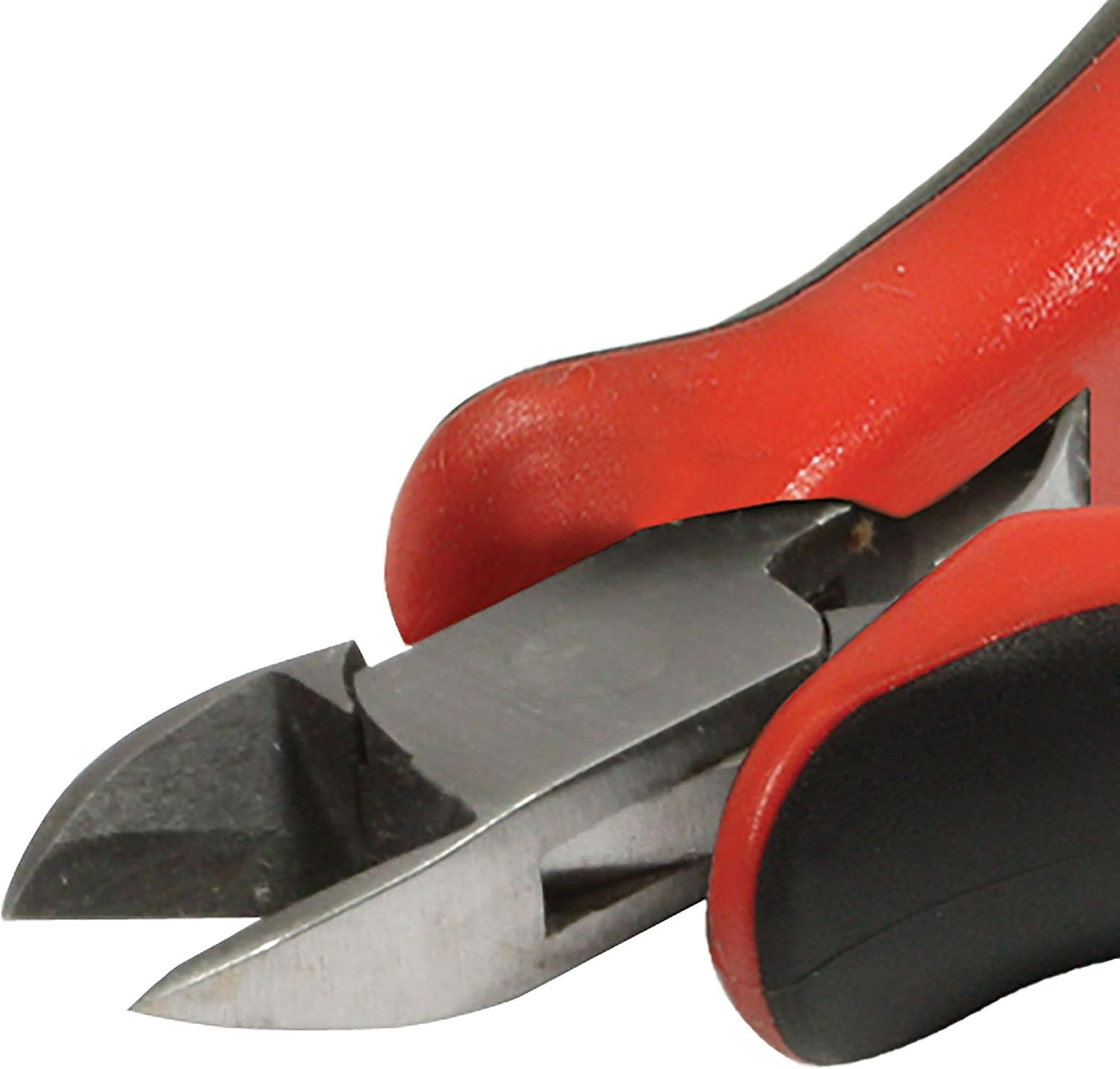 The Beadsmith Platinum Series German Semi-Flush Side Cutter, 4.75 inches (120mm) with Polished Steel Head, red and Black Ergonomic Comfort Grip Handle and Double-Leaf Spring, Tool for Jewelry Making