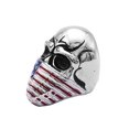 thumbnail image 3 of Anillo de cabeza de calavera Sunnimix Punk de bandera estadounidense, 3 of 8